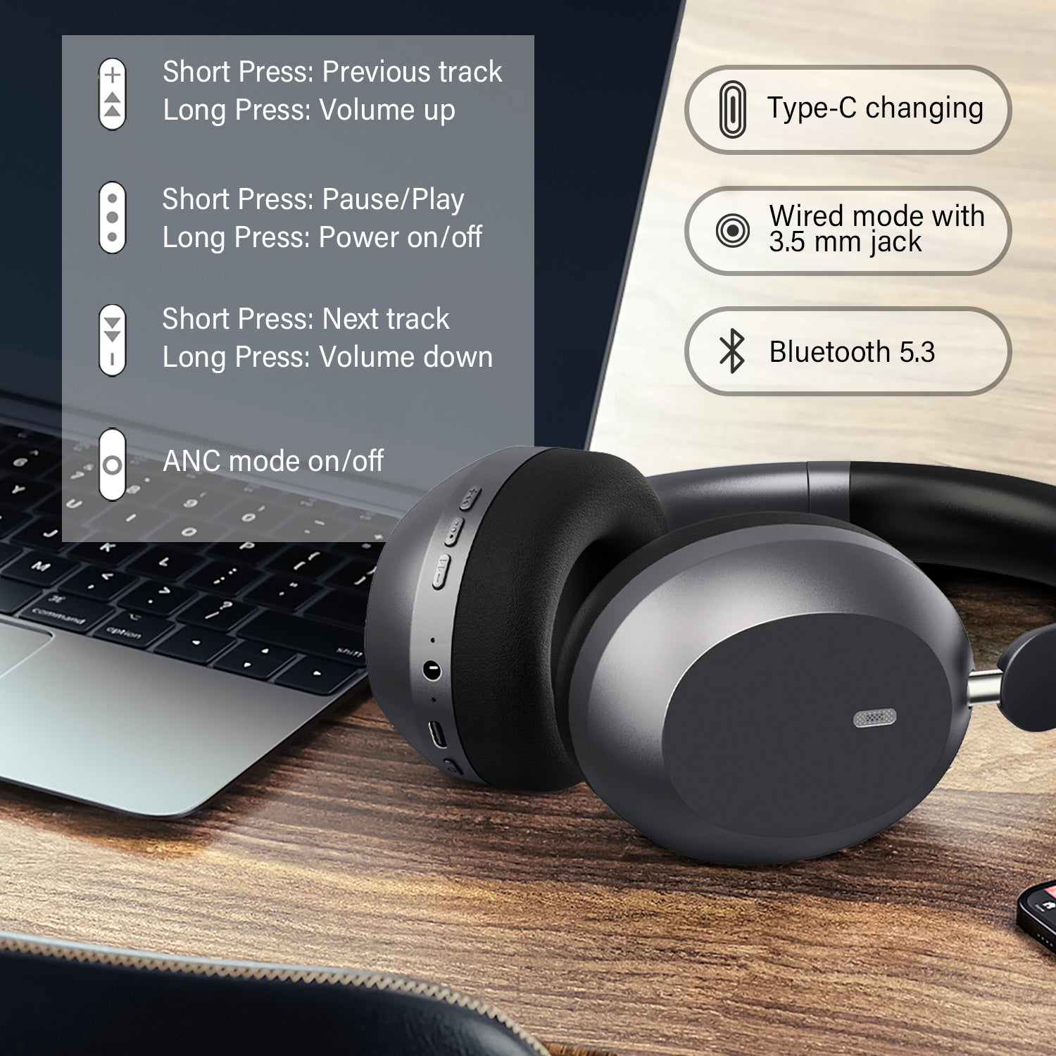Mahipey™ Y05 Bluetooth Headphones