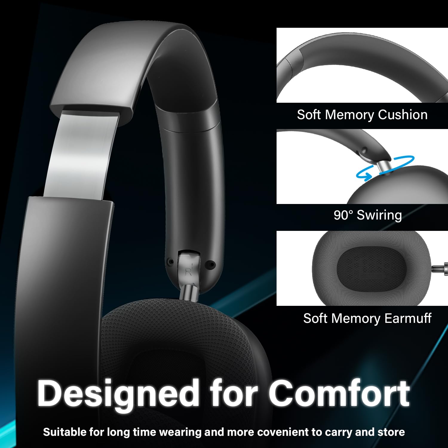 GasyeSoy™ Y01 Wireless Over Ear Headphones